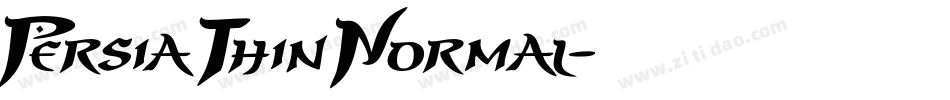Persia Thin Normal字体转换